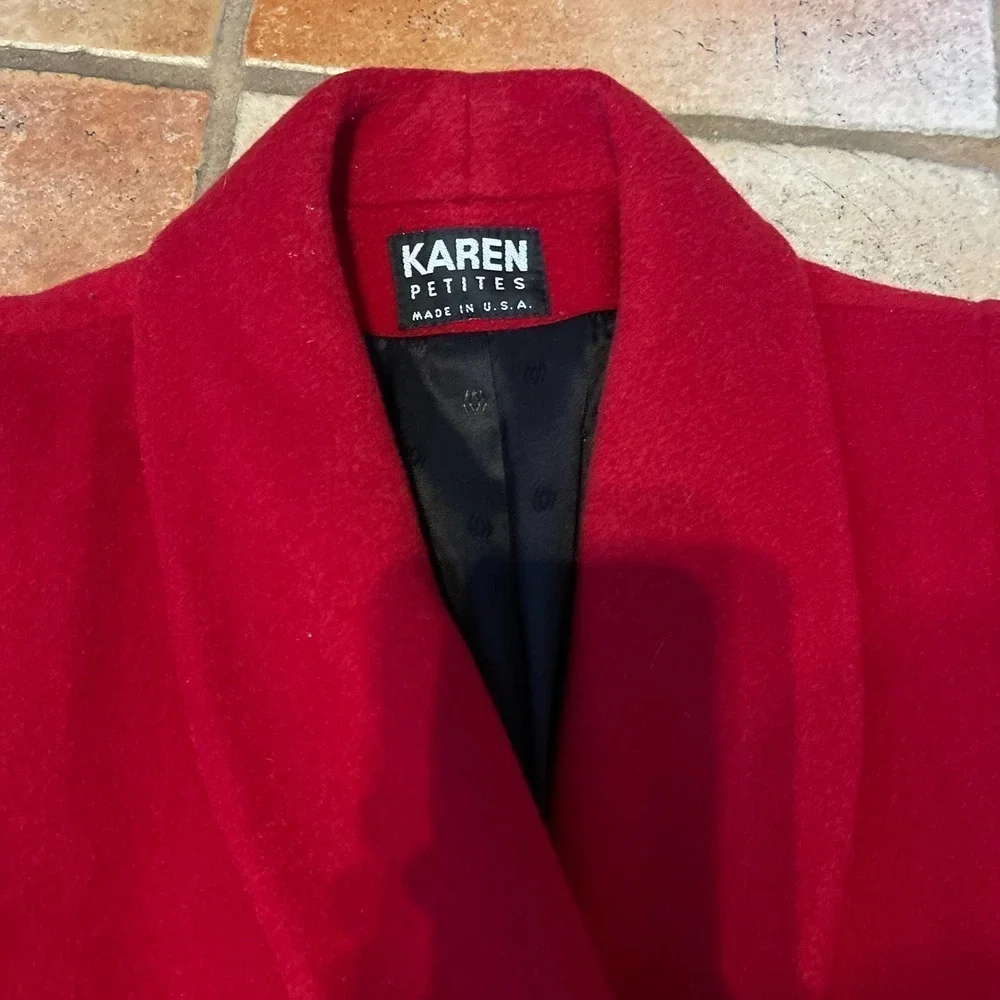 Karen Petites wool blend trench coat - Picture 2 of 6
